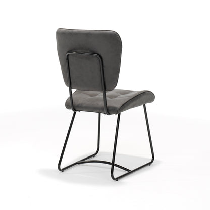 Bailey SL chair black - Fabric Soft Anthracite