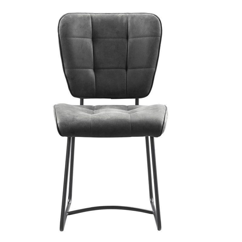 bailey sl chair black - fabric soft anthracite