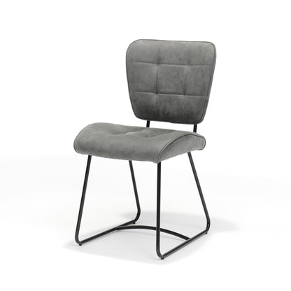 Bailey SL chair black - Soft Steel fabric