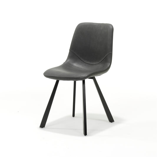 Bari Chair Black Fabric Vintage Black