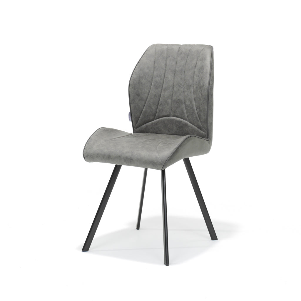 gana chair black fabric soft steel