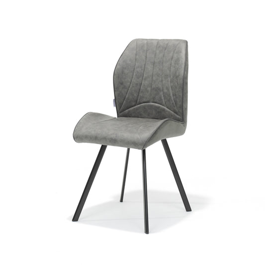 Gana chair black fabric Soft Steel