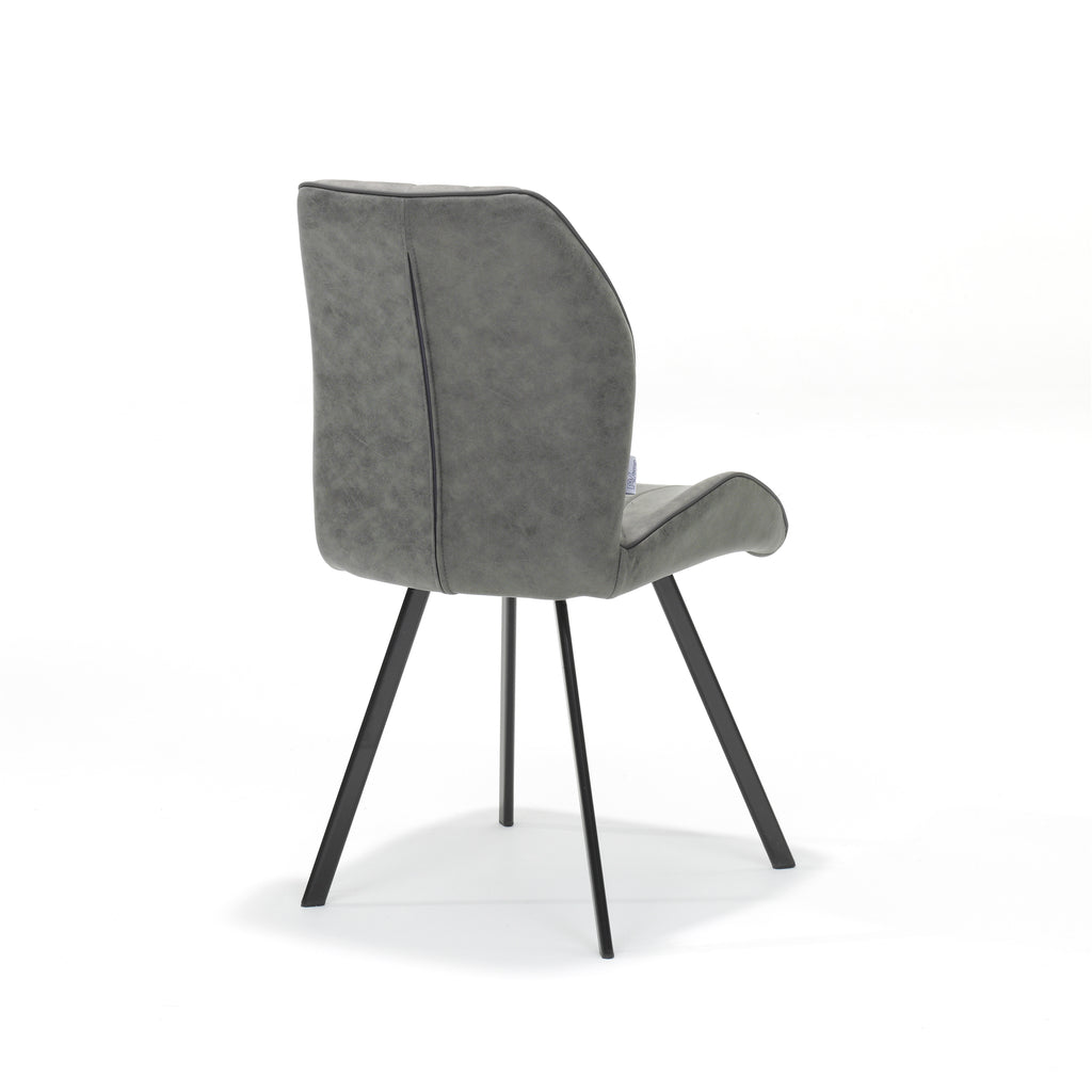 gana chair black fabric soft steel