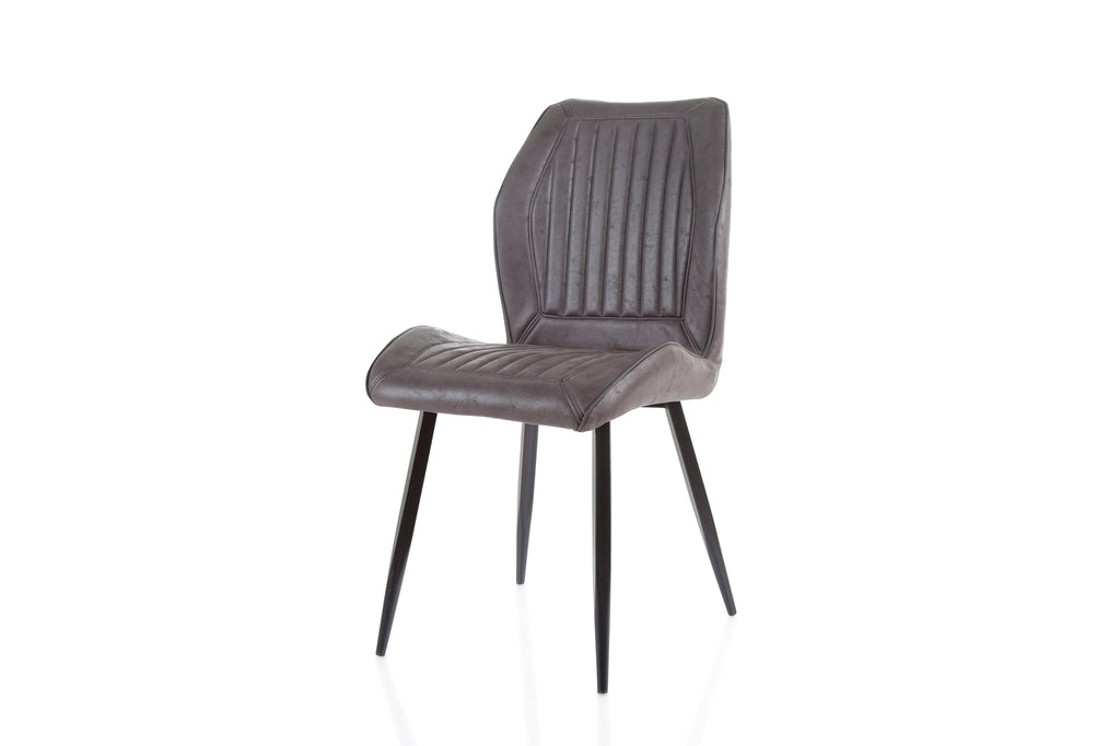 chair girona black fabric soft anthracite