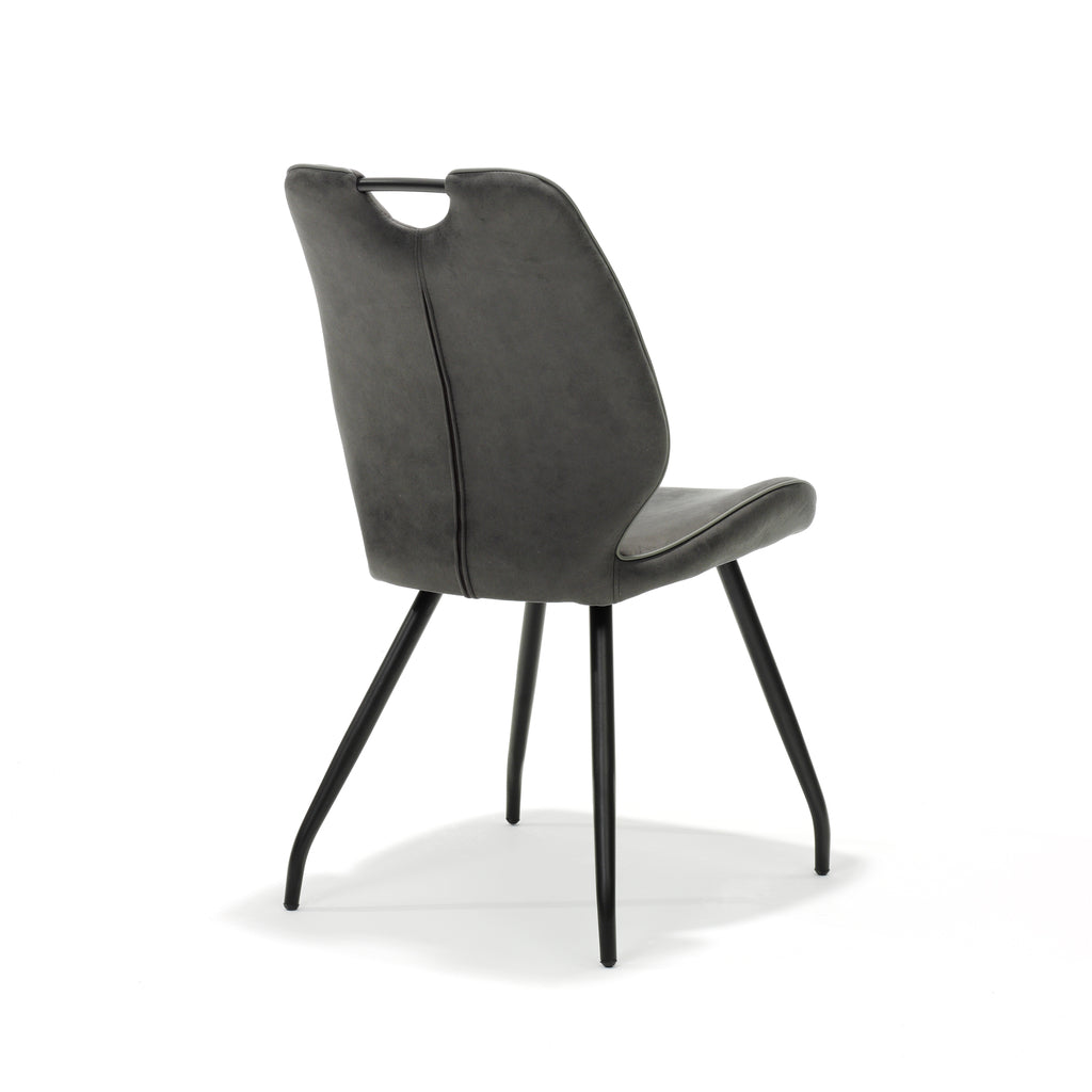 chair hardy black fabric soft anthracite