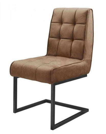 Chair Patch black - Fabric Soft Cognac