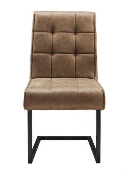 Chair Patch black - Fabric Soft Cognac