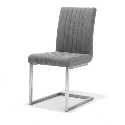 Chair Pleat RVS-Africa PU Grey MS-12 UKFR -&gt; Chair Pleat RVS-Africa PU Grey MS-12 UKFR