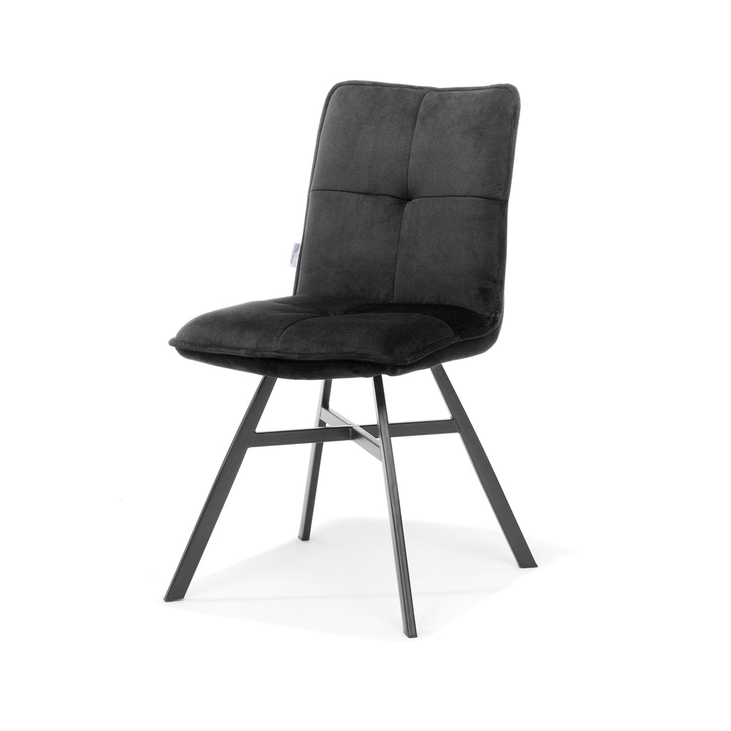 chair ramon black - fabric velvet black