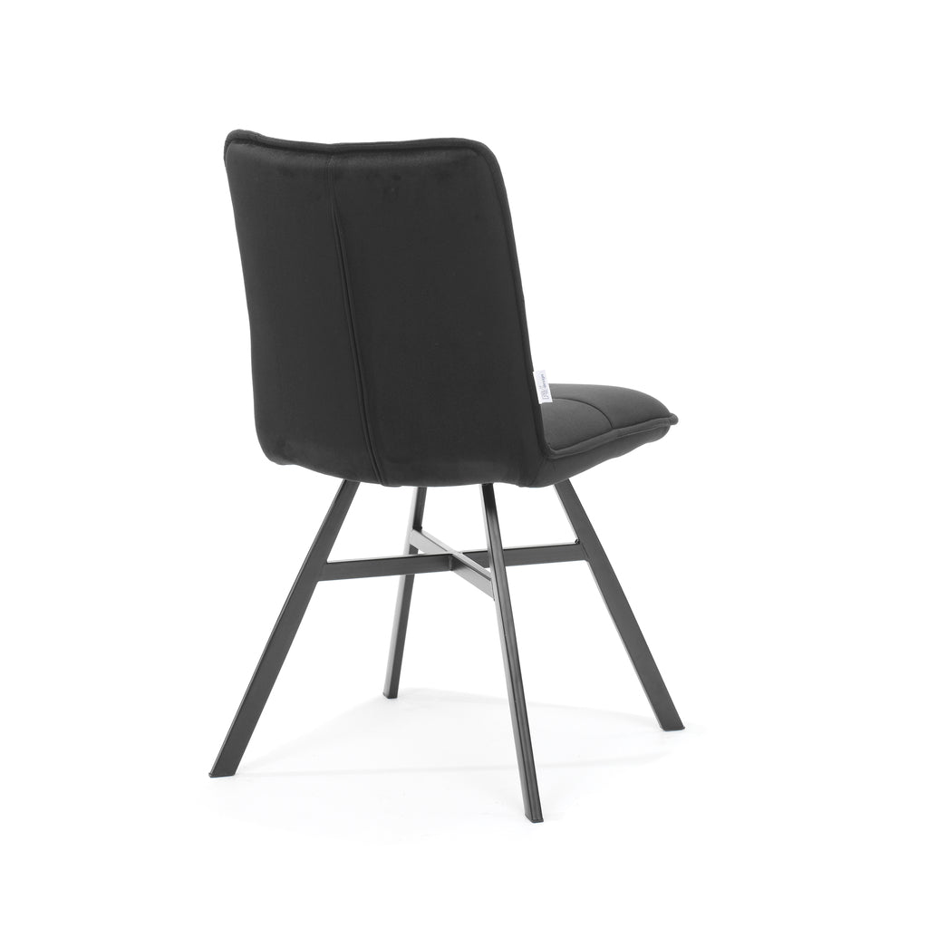 chair ramon black - fabric velvet black