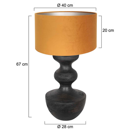 Table lamp Lyons 3477ZW Black