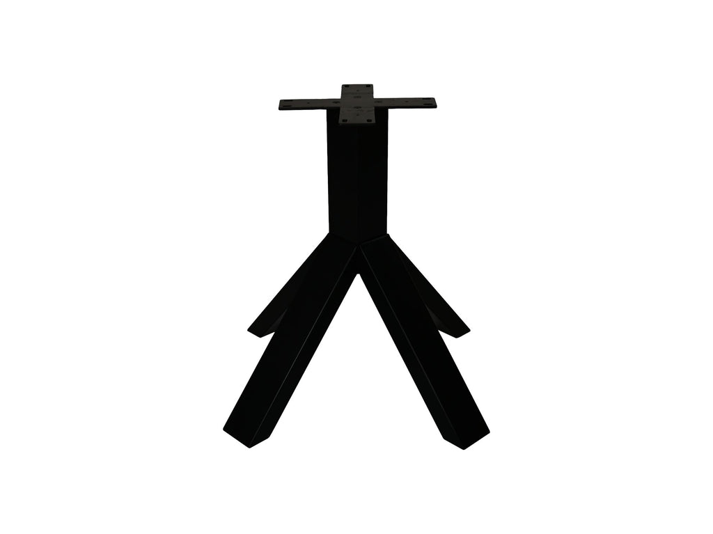 crow table leg - 80x80x72 - powder coated black - metal