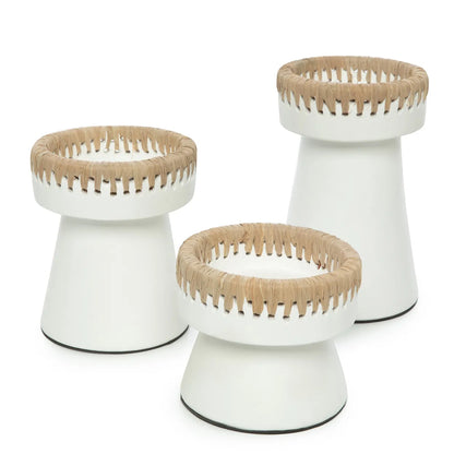 The Pretty Candle Holder - White Natural - L