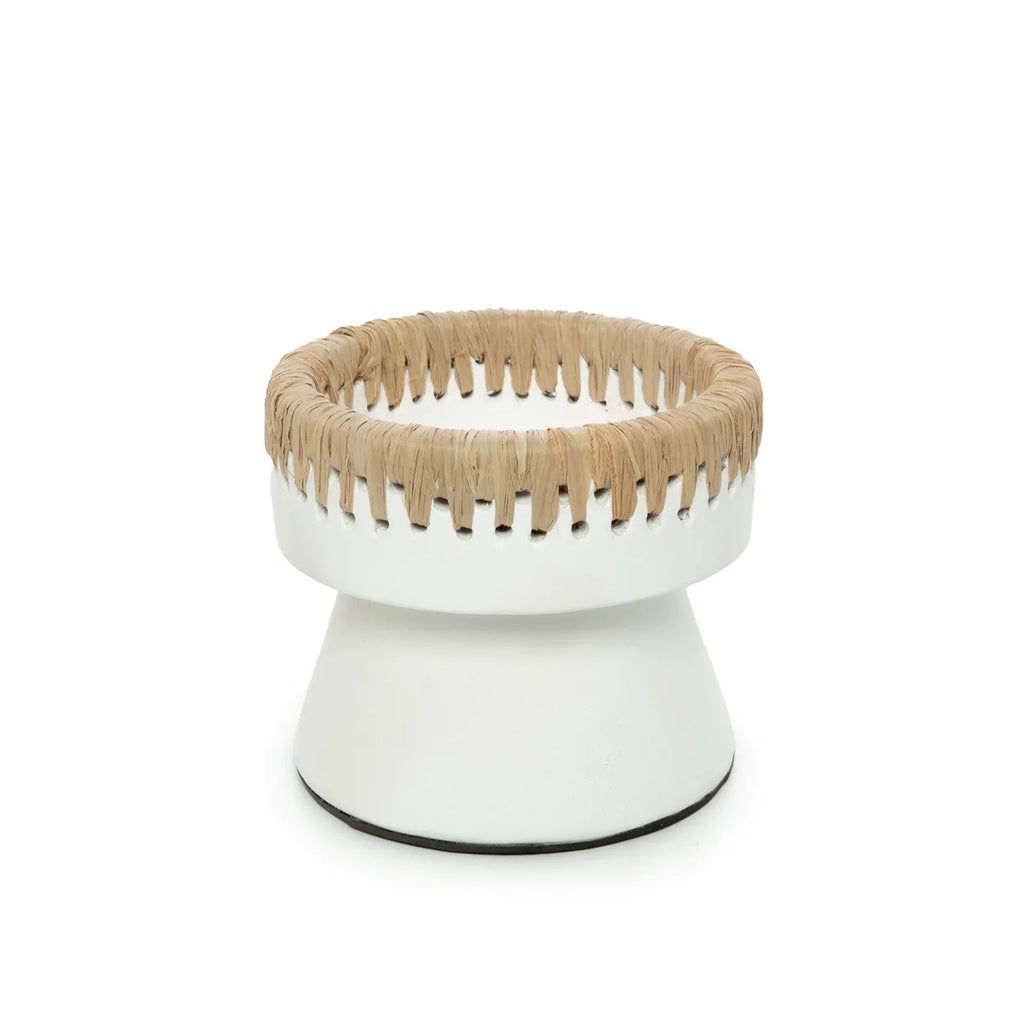 the pretty candle holder - white natural - s