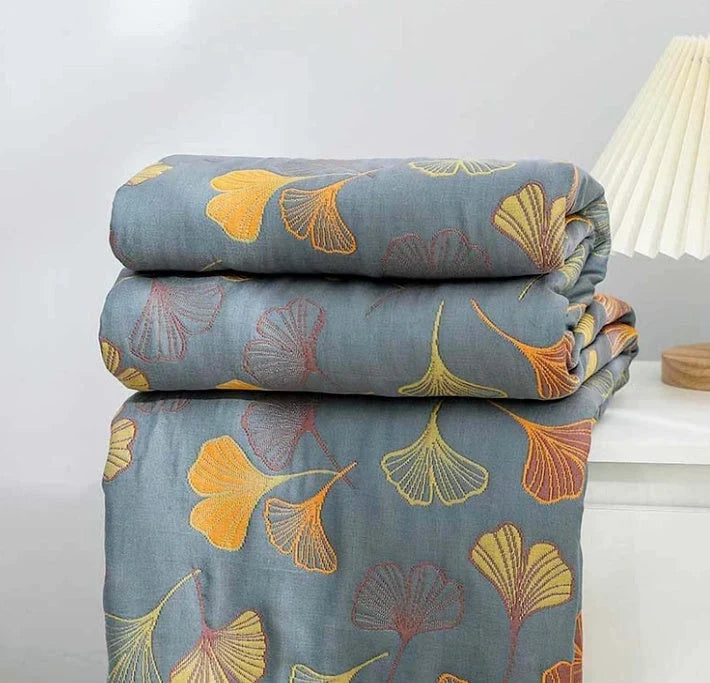 omkeerbaar plaid met bladpatroon voor een knus interieur