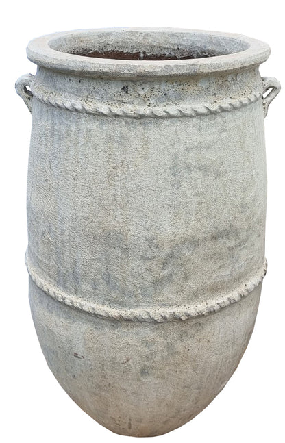 Tony Grey large ceramic pot round high