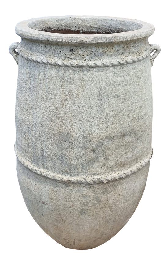 Tony Grey large ceramic pot round high