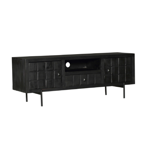 brandy black tv cabinet | 150 cm