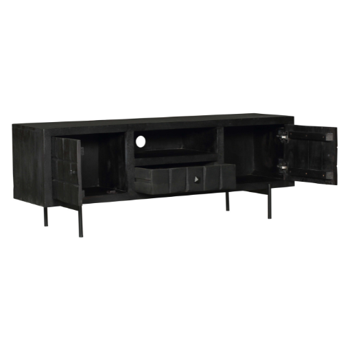 brandy black tv cabinet | 150 cm