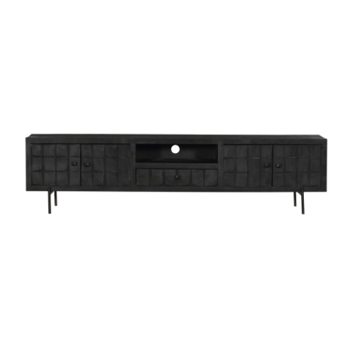 tv cabinet brandy black | 220 cm