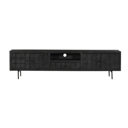 TV cabinet Brandy Black | 220 cm