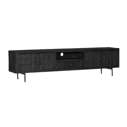 TV cabinet Brandy Black | 220 cm