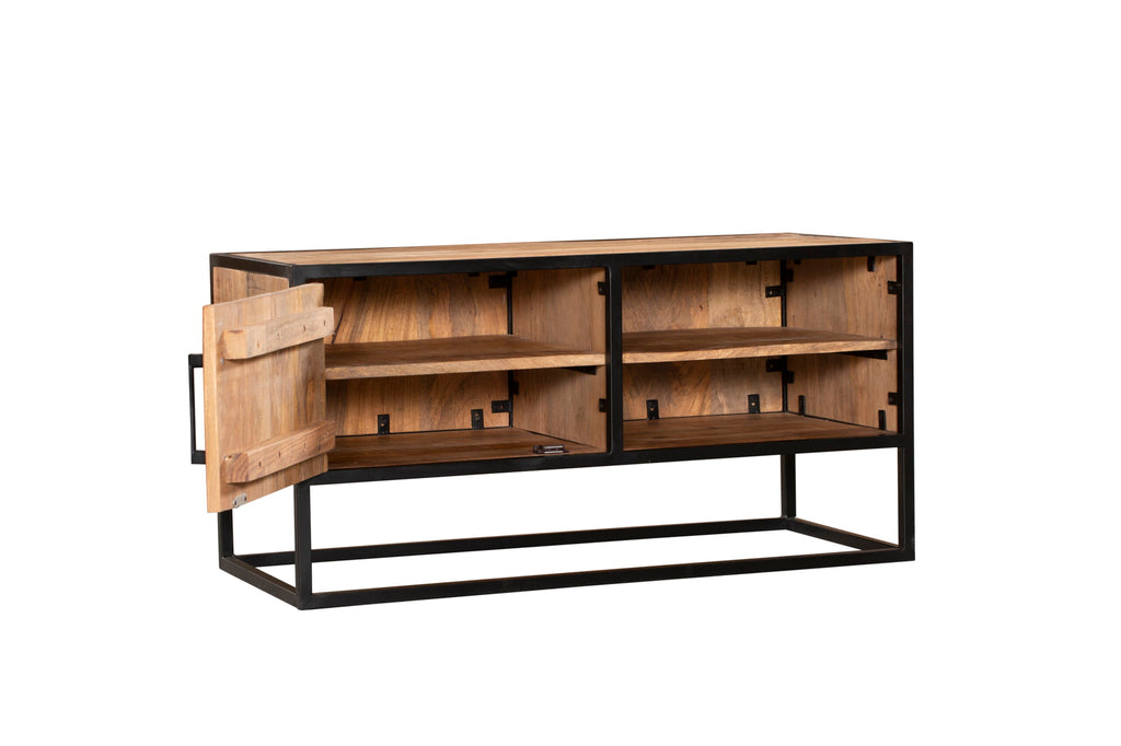 denver tv cabinet | mango wood and steel | 100 cm