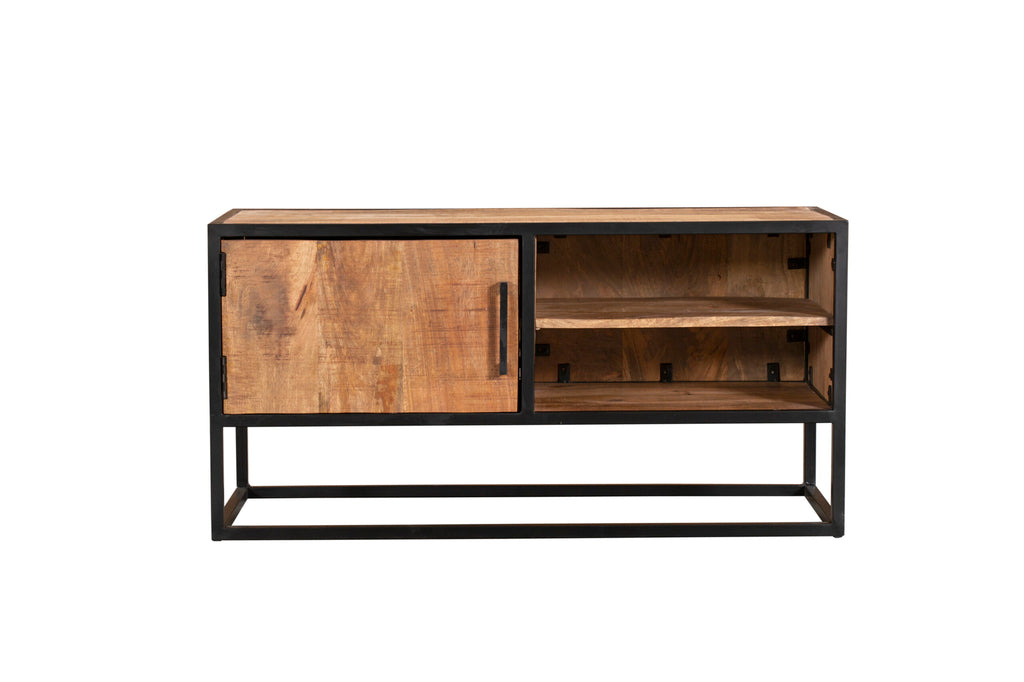 denver tv cabinet | mango wood and steel | 100 cm