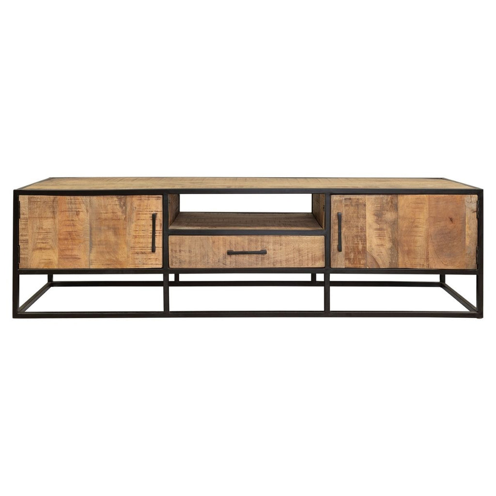 denver tv cabinet | mango wood and steel | 180 cm