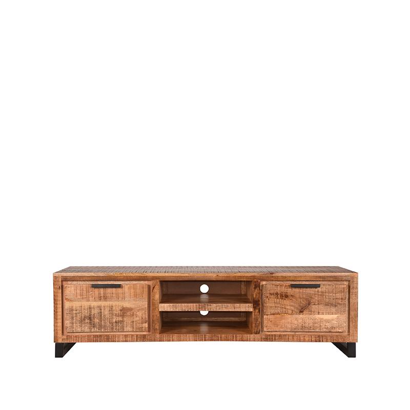 label51 tv-meubel glasgow - ruw - mangohout - 160 cm