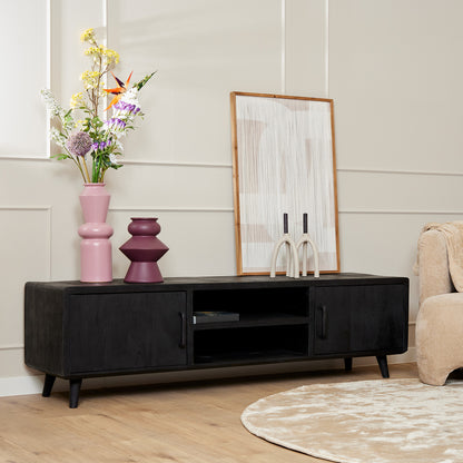 TV cabinet Omaha Black | 180 cm