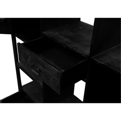 Boaz Black Shelving Unit