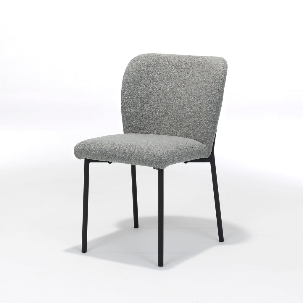 ventura chair fabric teddy steel