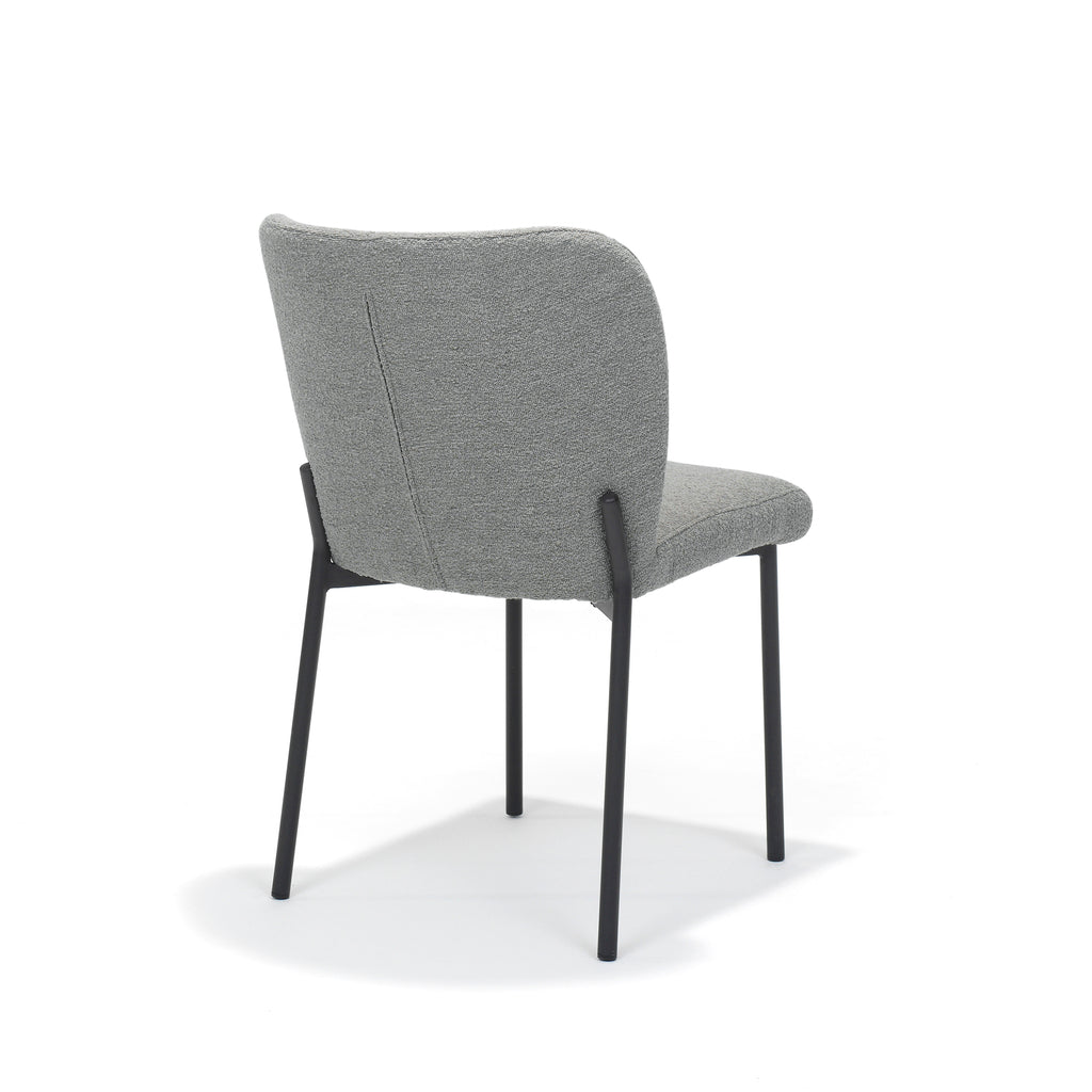 ventura chair fabric teddy steel