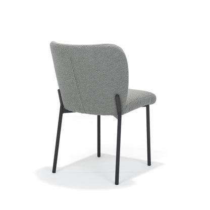 Ventura chair Fabric Teddy Steel