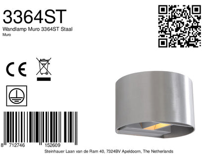 Wall lamp Muro 3364ST Steel