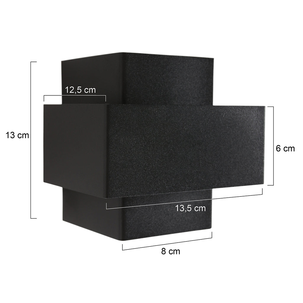 wall lamp muro 3367zw black