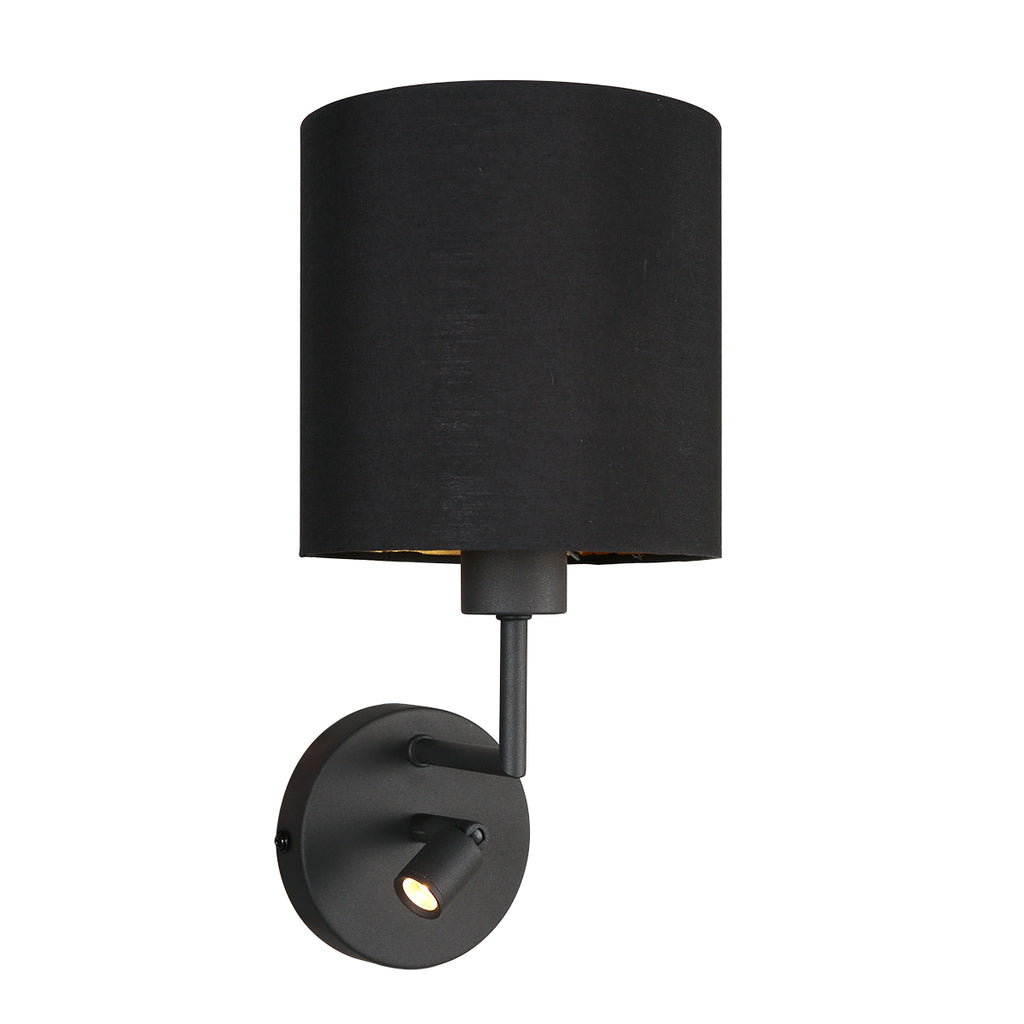 wandlamp noor 1562zw zwart