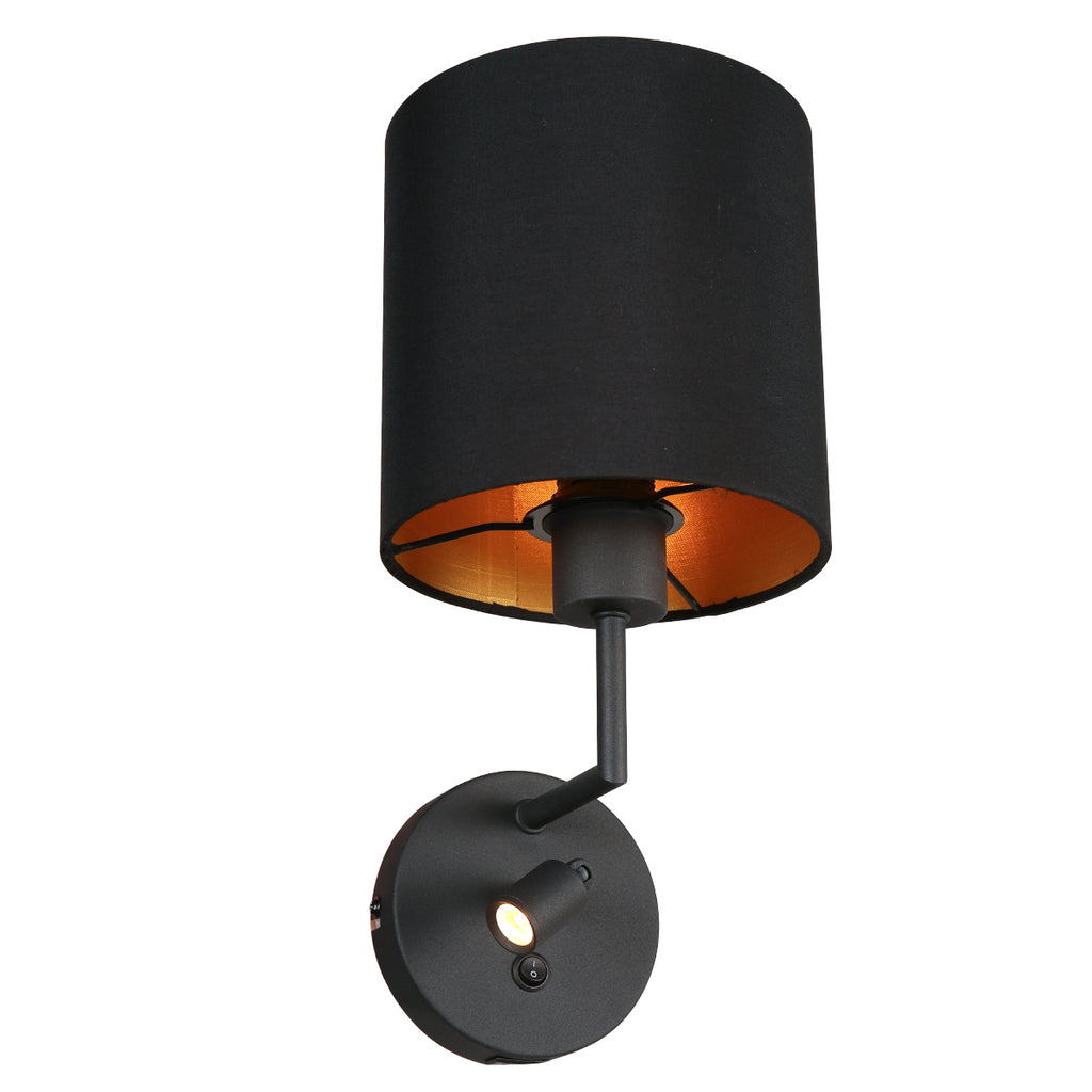 wandlamp noor 1562zw zwart