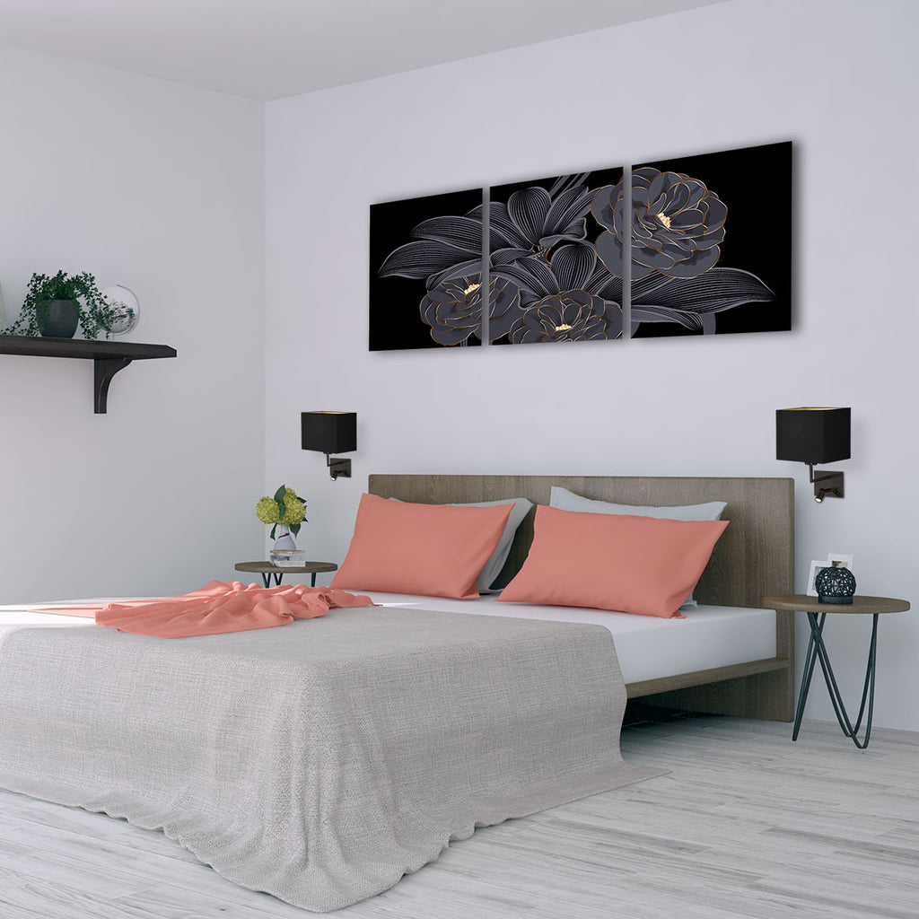 wall lamp nouveau 1472zw black