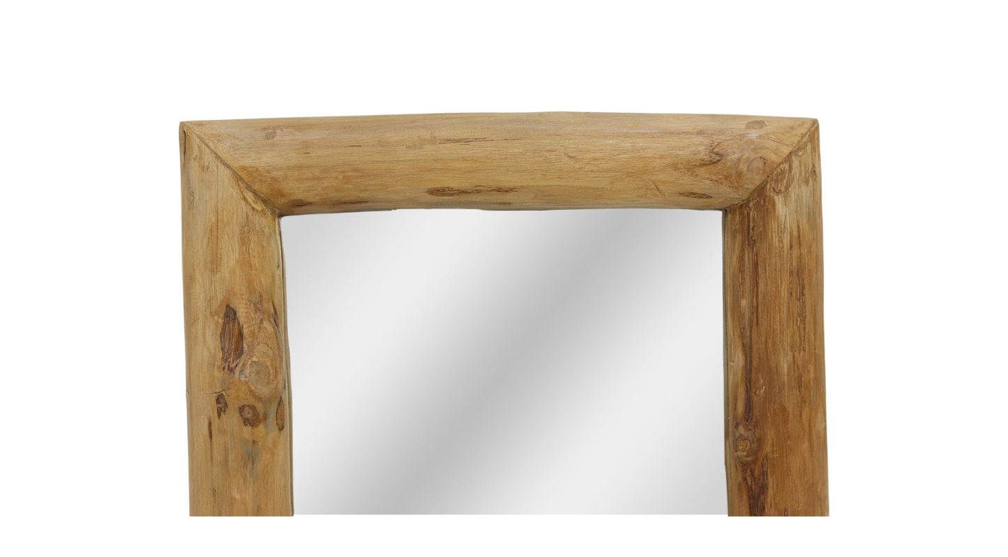 wall mirror - 50x60 cm - teak