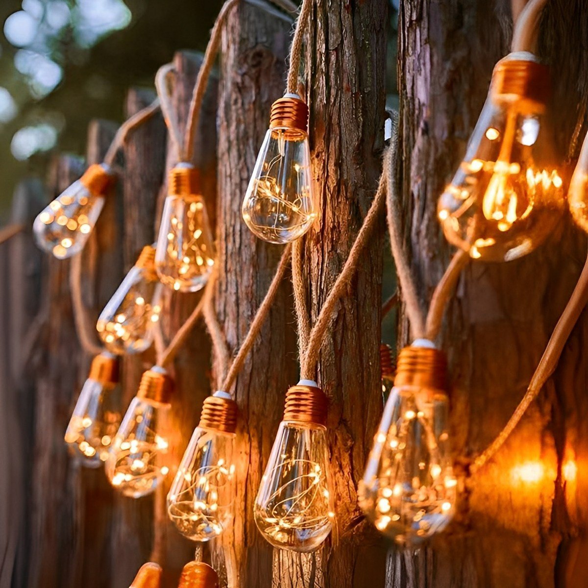 Solar led lichtslinger buiten opgerold met kabel, lampjes en zonnepaneel