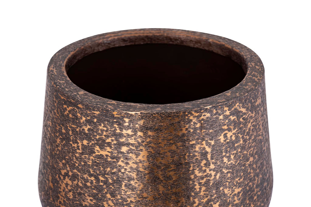 wayan copper brushed aluminum pot with base sv3