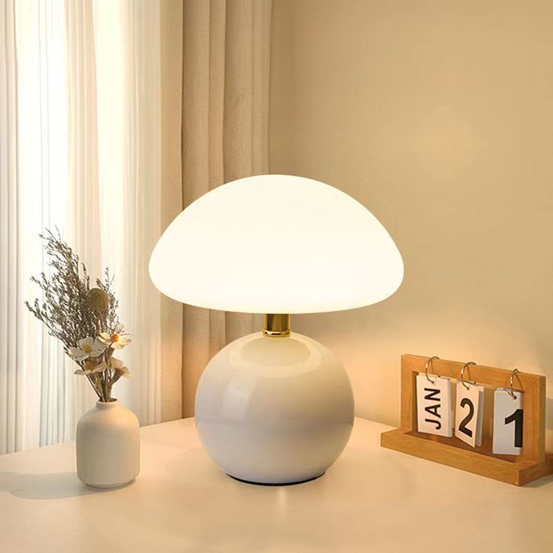 chic franse roomlamp met champignonvorm