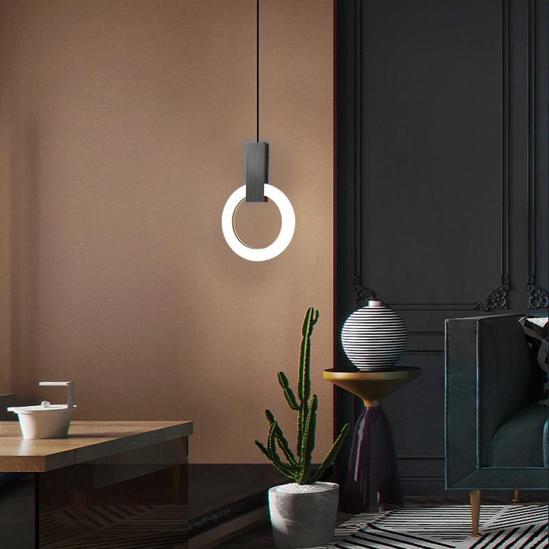 elegante nordic ring led hanglamp voor een moderne sfeer