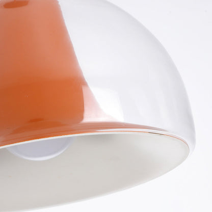 Elegante Halfronde Glazen Hanglamp met Juweelachtige Jellies