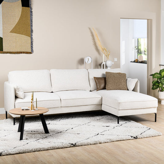 3-seater sofa CL right, fabric Heaven, H920 natural