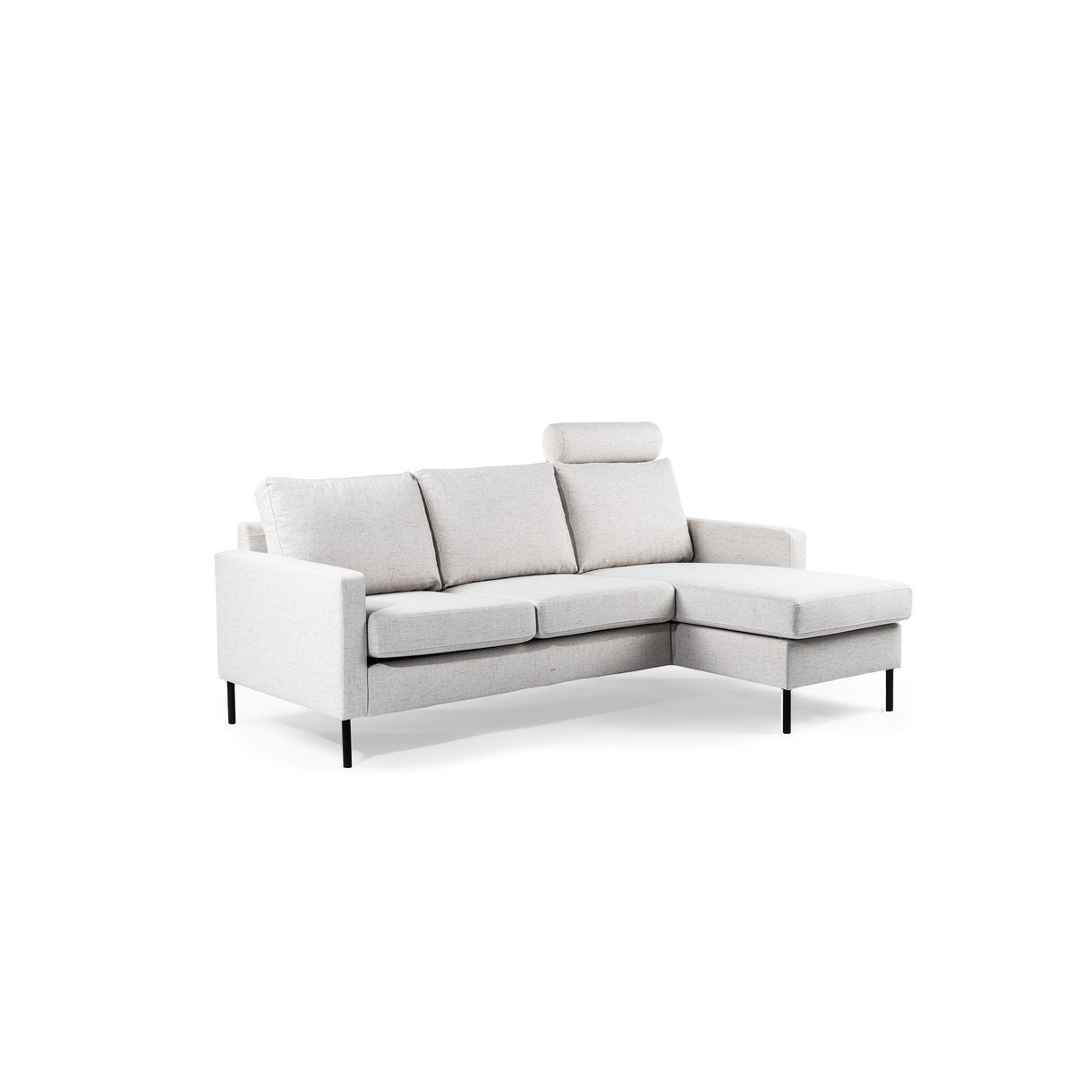 3-seater sofa cl l+r, with headrest, valente fabric, v920 natural