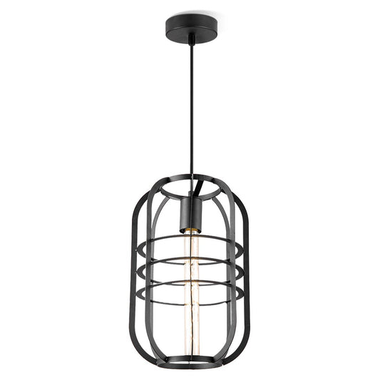 Home Sweet Home Hanging Lamp Nero - Black - 24x24x141cm