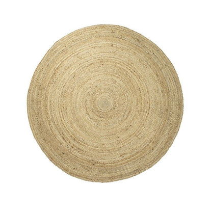 Round jute rug 150cm Natural